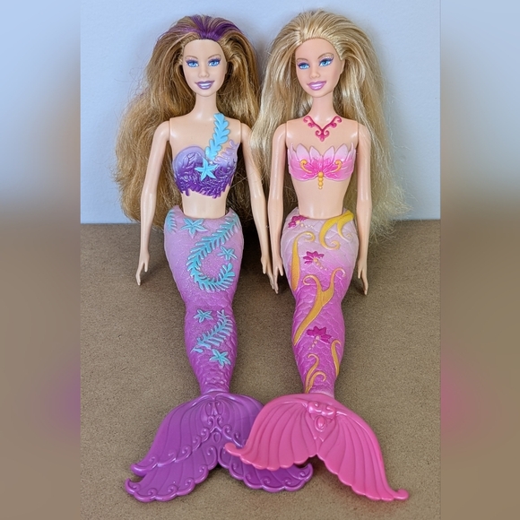 Barbie Other - Barbie | 2007 Splash 'N Style Barbies, Pink & Purple, Blonde & Brunette
